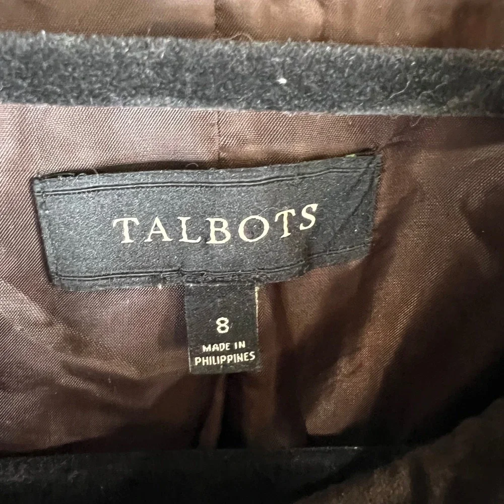 Talbots Womens Tweed Skirt Suit Set Brown‎ Green Orange Jacket 8 Skirt 6